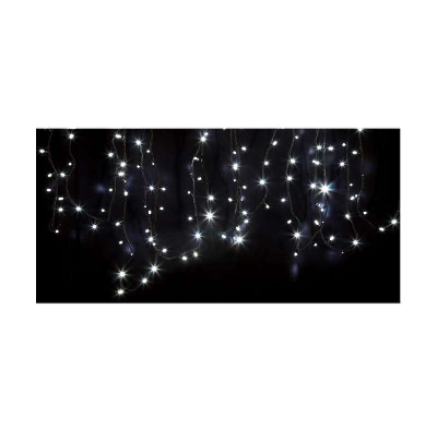Гирлянда "ДЮРАПЛЕЙ" 20м 200LED 13Вт 220В IP54 зел. провод; бел. NEON-NIGHT 315-155