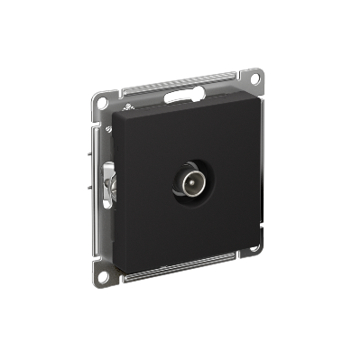 Механизм розетки TV ATLAS DESIGN оконечный 1DB карбон SchE ATN001091