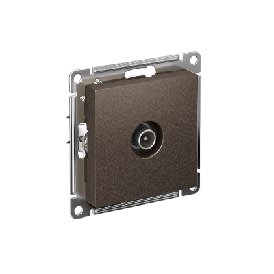 Механизм розетки TV ATLAS DESIGN оконечный 1DB мокко SchE ATN000691