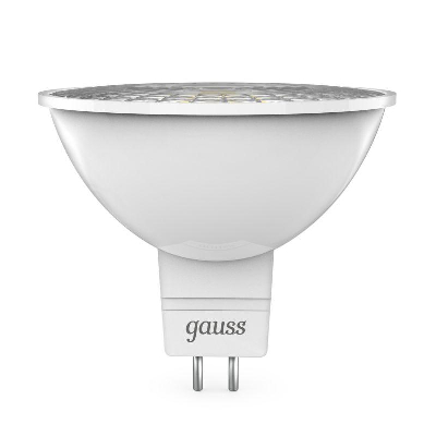 Лампа светодиодная Black MR16 5Вт 4100К бел. GU5.3 530лм 12В FROST Gauss 201505205