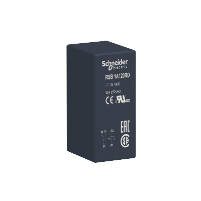 Реле интерфейс. 1ПК 24V DC SchE RSB1A120BD