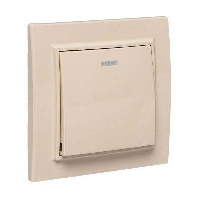 Выключатель 1-кл. СП Минск 10А IP20 с индикатором беж. EKF ERV10-121-20