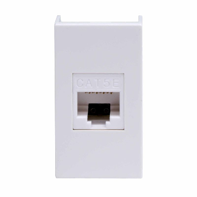 Розетка компьютерная СП Viva 1мод. RJ45 CAT.5E бел. DKC 45038