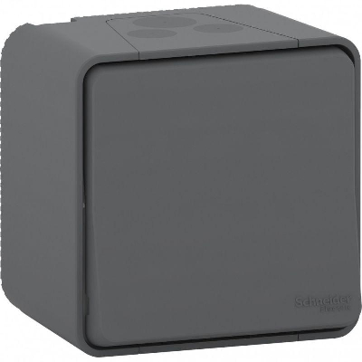 Переключатель ОП Mureva Styl IP55 антрацит SchE MUR35021