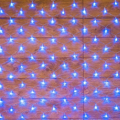 Гирлянда "Сеть" 1.8х1.5м 180LED син. провод прозр. Neon-Night 215-133