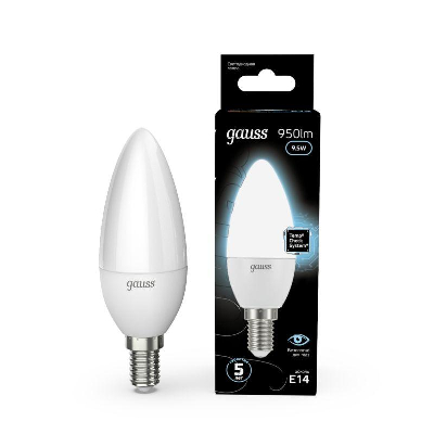 Лампа светодиодная Black Candle E14 9.5Вт 4100К Gauss 103101210