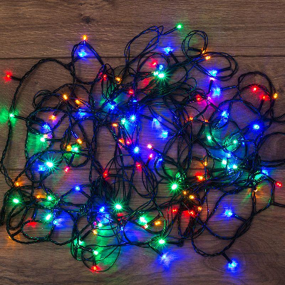 Гирлянда светодиодная универсальная 300LED мультиколор 15м с контроллером Neon-Night 303-109