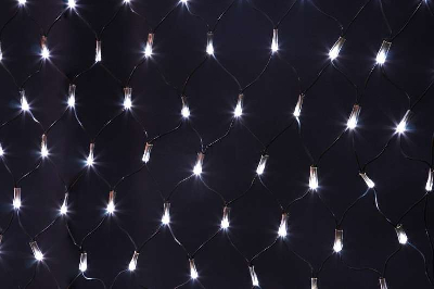 Гирлянда Сеть "НЕТ ЛАЙТ" 2х1.5м 288LED 18Вт 220В IP44 бел.; черн. провод NEON-NIGHT 215-021