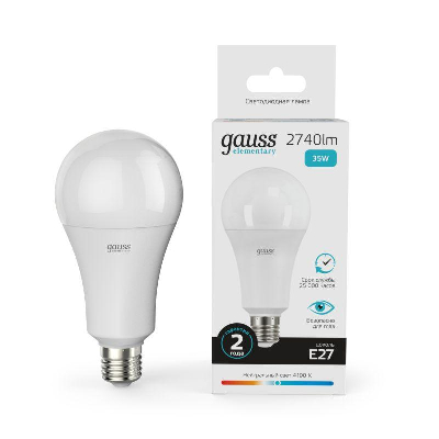 Лампа светодиодная Elementary A67 35Вт E27 4100К Gauss 70225