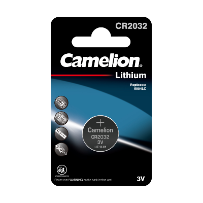 Элемент питания литиевый CR CR2032 BL-1 (блист.1шт) Camelion 3066