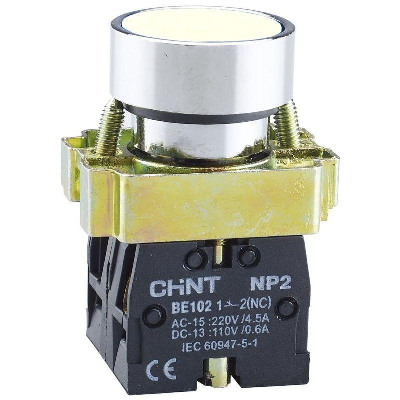 Кнопка управления NP2-BA11 без подсветки 1НО IP40 (R) бел. CHINT 573954