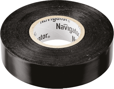 Изолента ПВХ 15мм (рул.20м) черн. NIT-B15-20/BL Navigator 71103