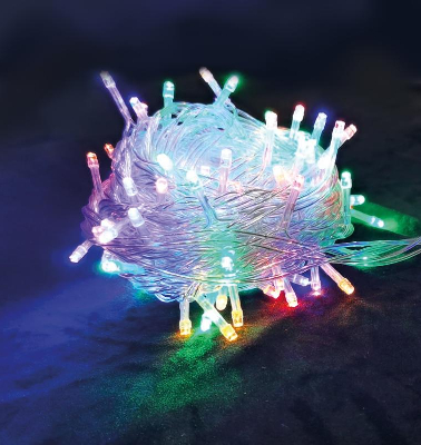 Гирлянда светодиодная 30LED с прозрачным кабелем и диодами RGB Космос KOC_GIRLEDBIRD_B