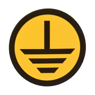 Знак "Земля" круглый d20мм EKF an-1-04