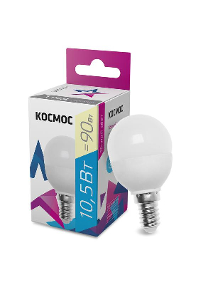 Лампа светодиодная GL45 10.5Вт 220В E14 3000К Космос LkeLED10.5wGL45E1430