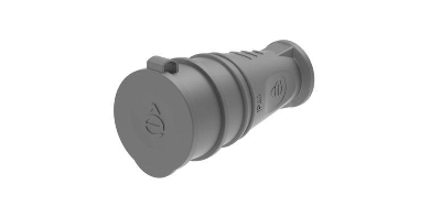 Розетка кабельная 2К+З MultiSet 16А/250В IP44 каучуковая черн. SE MST4002BK