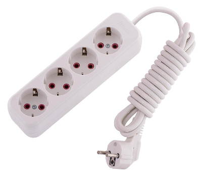 Удлинитель 4х3м с заземл. 16А IP20 Lezard 720-0403-401